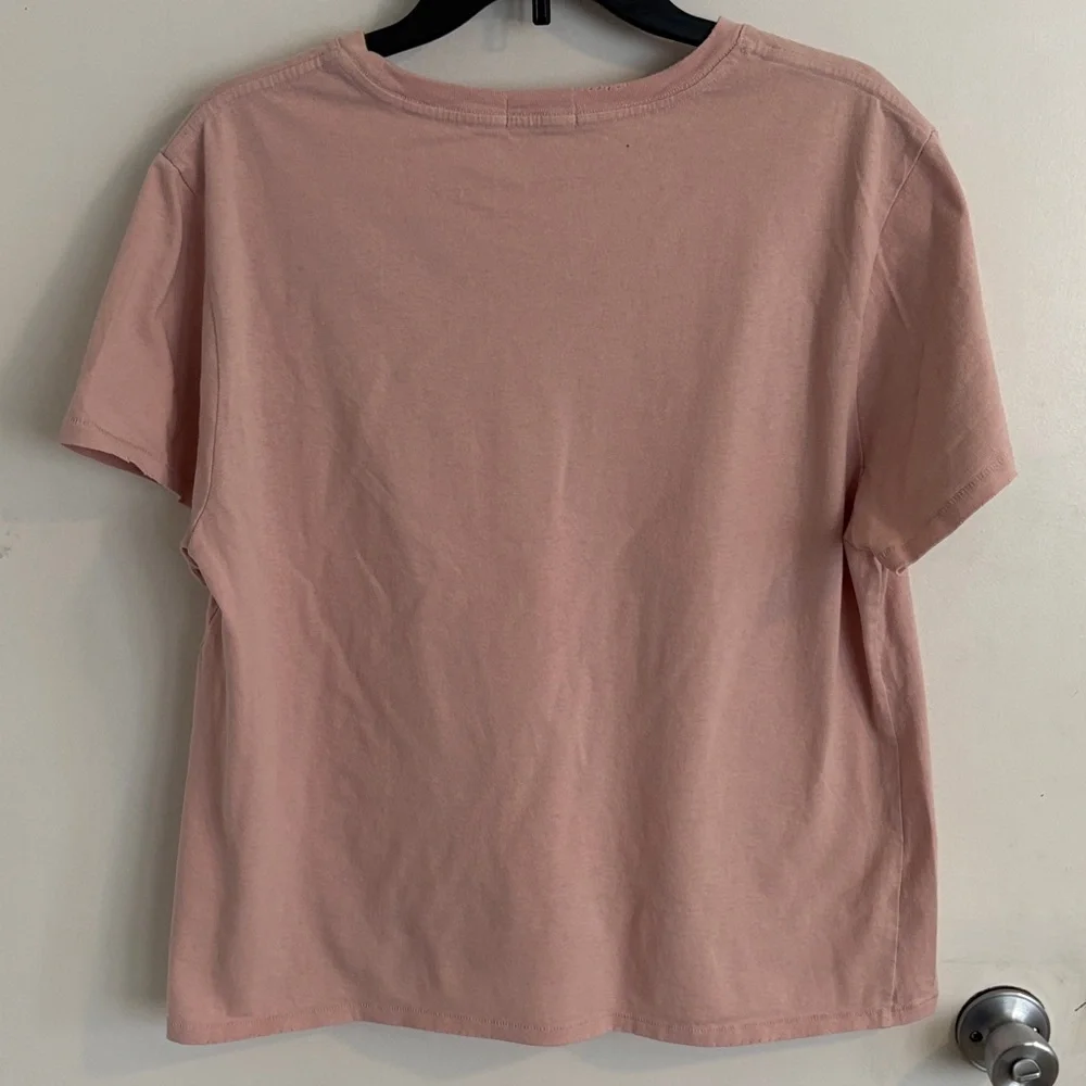 nuuds Relaxed Crewneck Tee in Blush Pink - Picture 5 of 8